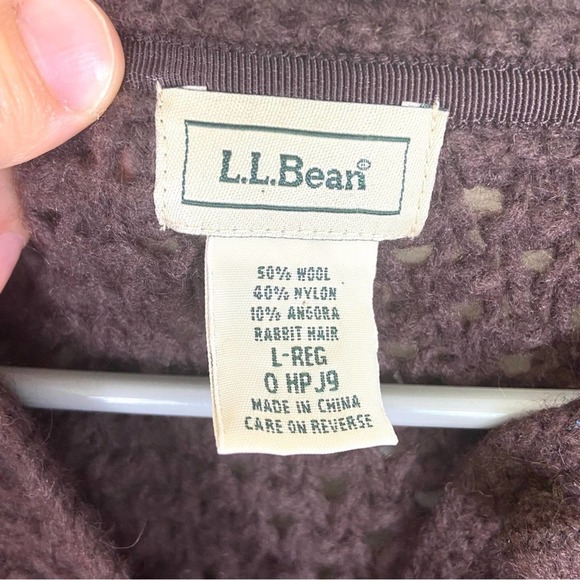 L.L. Bean Women's Brown Cardigan Sweater - Picture 2 of 8